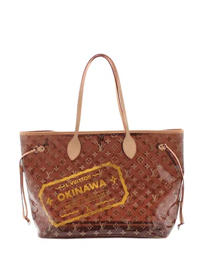 Pre-owned Louis Vuitton 2021-2026 Monogram Neverfull Gm Tote Bag In Brown