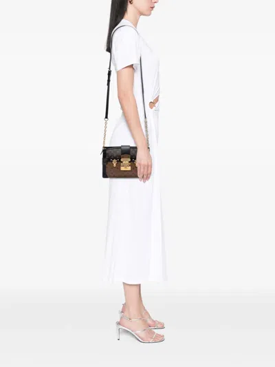 Pre-owned Louis Vuitton 2021-2026 Monogram Reverse Trunk Clutch Crossbody Bag In Brown
