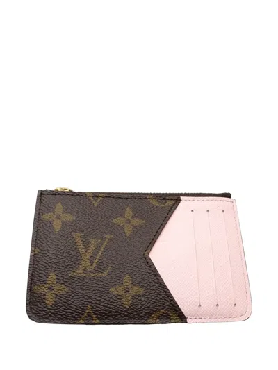 Pre-owned Louis Vuitton 2021-2026 Monogram Romy Card Holder In Brown