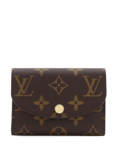 Pre-owned Louis Vuitton 2021-2026 Monogram Rosalie Purse Coin Pouch In Brown
