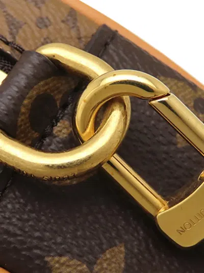 Pre-owned Louis Vuitton 2021-2026 Nigo Monogram Landscape Trocadero Wearable Wallet Crossbody Bag In Brown