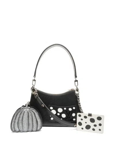Pre-owned Louis Vuitton 2021-2026 X Yayoi Kusama Marellini Tote Bag In Black