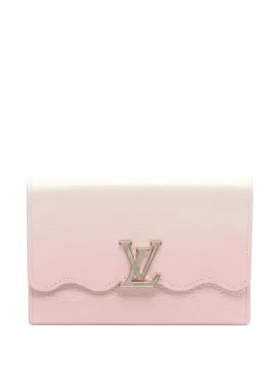 Pre-owned Louis Vuitton 2021s Capucines Compact Tri-fold Wallet In Pink