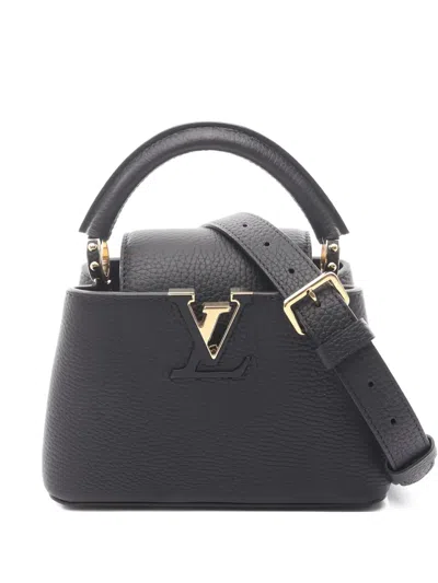 Pre-owned Louis Vuitton 2021s Capucines Mini Tote Bag In Black