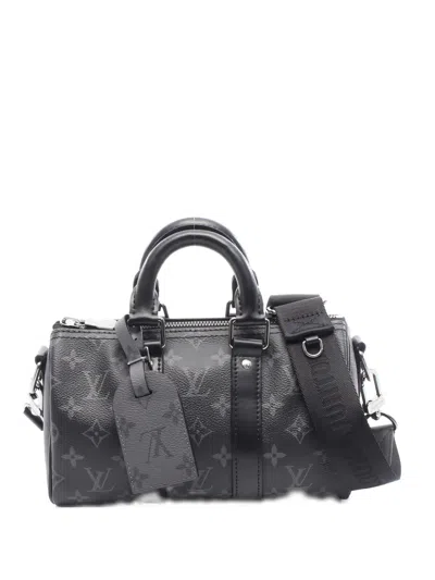 Pre-owned Louis Vuitton 2021s Keepall Bandoulière 25 Handbag In Gray