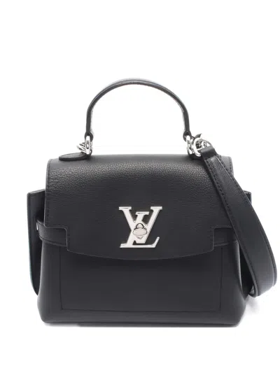 Pre-owned Louis Vuitton 2021s Lockme Ever Mini Tote Bag In Black