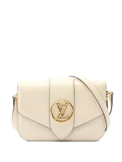 Pre-owned Louis Vuitton 2021s Lv Pont 9 Shoulder Bag In Neutral