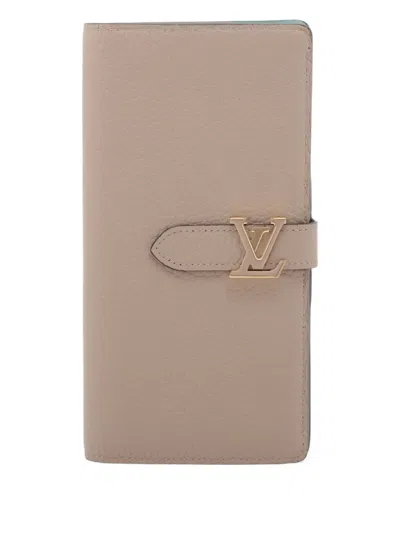 Pre-owned Louis Vuitton 2021s Lv Vertical Leather Wallet In Neutral