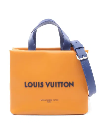 Pre-owned Louis Vuitton 2021s Mini Shopper Tote Bag In Orange