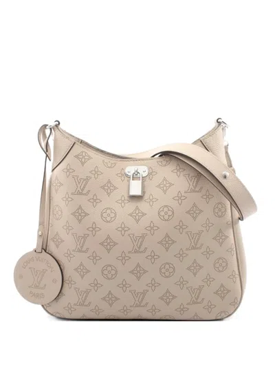 Pre-owned Louis Vuitton 2021s Mm Mahina Shoulder Bag In Neutral