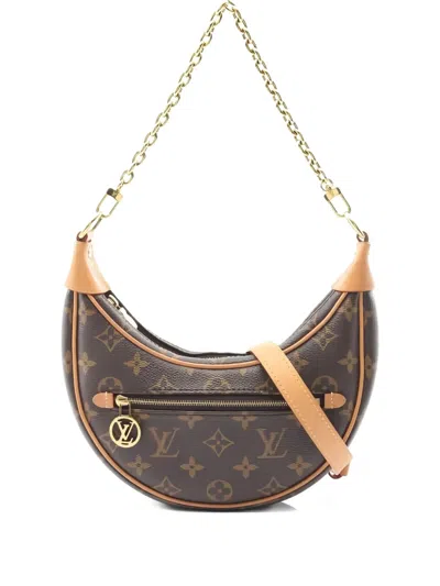 Pre-owned Louis Vuitton 2021s Monogram Chain Loop Shoulder Bag In Brown