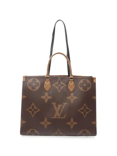 Pre-owned Louis Vuitton 2021s Monogram On-the-go Tote Bag In Brown