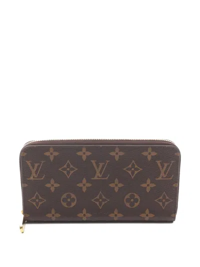 Pre-owned Louis Vuitton 2021s Monogram Zip Wallet In Brown