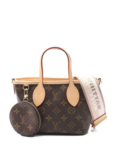 Pre-owned Louis Vuitton 2021s Neverfull Bb Monogram Tote Bag In Brown