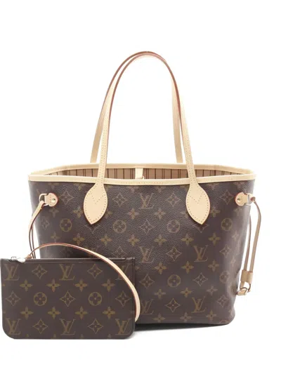 Pre-owned Louis Vuitton 2021s Neverfull Pm Monogram Handbag In Brown