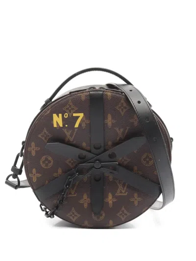 Pre-owned Louis Vuitton 2021s No. 7 Wheel Box Two-way Handbag In 褐色