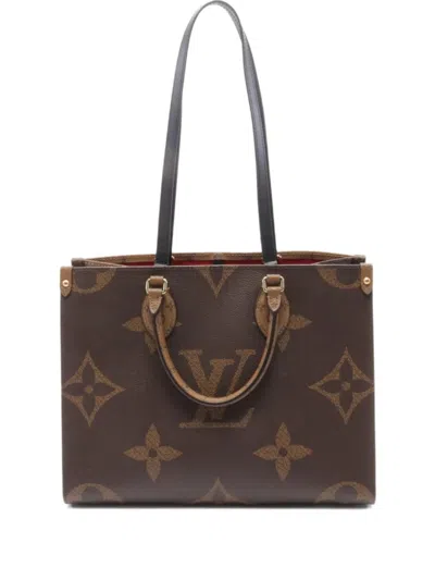 Pre-owned Louis Vuitton 2021s On The Go Mm Handbag In Brown