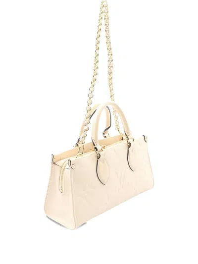 Pre-owned Louis Vuitton 2021s Onthego West Monogram Empreinte Tote Bag In Neutral