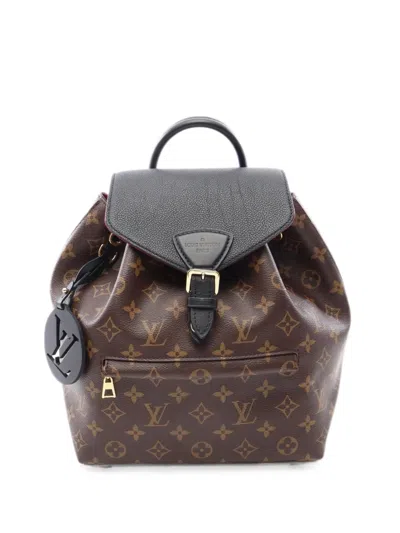 Pre-owned Louis Vuitton 2021s Pm Montsouris Nm Monogram Backpack In ブラウン