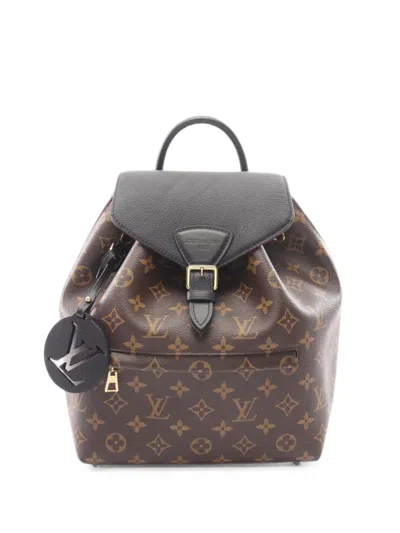 Pre-owned Louis Vuitton 2021s Pm Nm Montsouris Monogram Backpack In Brown