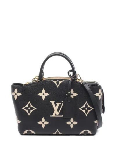 Pre-owned Louis Vuitton 2021s Pm Petit Pare Monogram Leather Tote Bag In Black