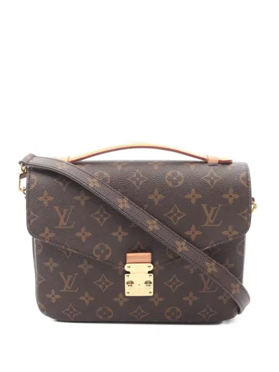 Pre-owned Louis Vuitton 2021s Pochette Métis Mm Monogram Handbag In Brown