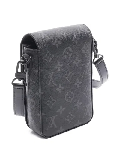 Pre-owned Louis Vuitton 2021s S-lock Monogram Eclipse Shoulder Bag In Black