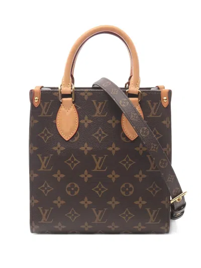 Pre-owned Louis Vuitton 2021s Sacpla Bb Monogram Tote Bag In Brown