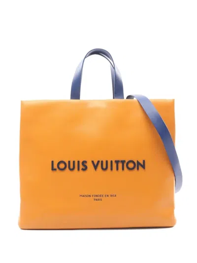 Pre-owned Louis Vuitton 2021s Shopper Mm Two-way Tote Bag In Orange