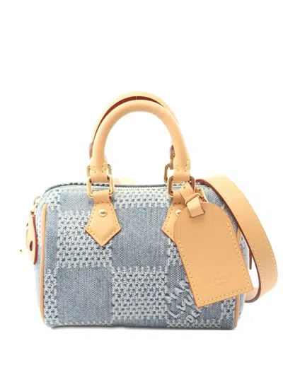 Pre-owned Louis Vuitton 2021s Speedy 18 Bandoulière Handbag In Blue