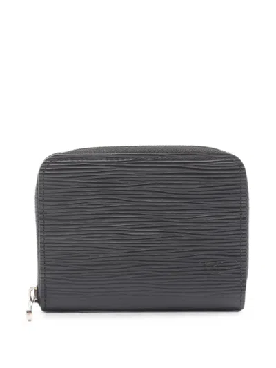 Pre-owned Louis Vuitton 2021s Zippy Épi Wallet In Black