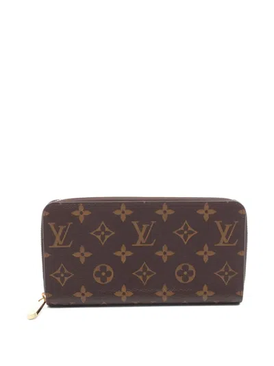 Pre-owned Louis Vuitton 2021s Zippy Monogram-canvas Wallet In Brown
