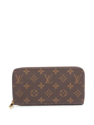 Pre-owned Louis Vuitton 2021s Zippy Monogram Wallet In Brown