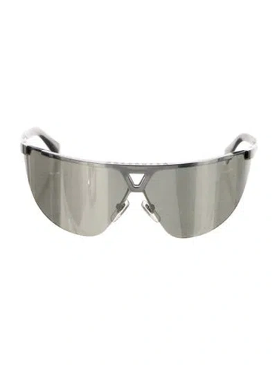 Pre-owned Louis Vuitton 2022 1.1 Evidence Futura Mask Sunglasses In Silver