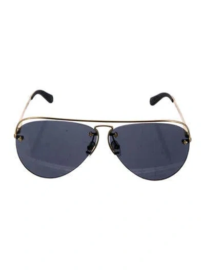 Pre-owned Louis Vuitton 2022 Aviator Sunglasses In Gold