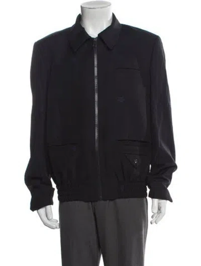 Pre-owned Louis Vuitton 2022 Bomber Jacket In Black