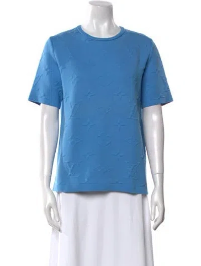 Pre-owned Louis Vuitton 2022 Crew Neck T-shirt In Blue