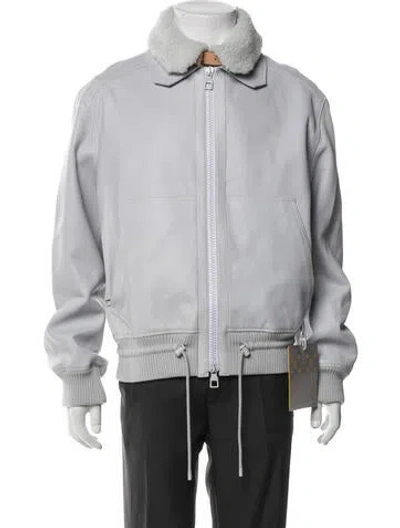 Pre-owned Louis Vuitton 2022 Deer Bomber Jacket In Gray