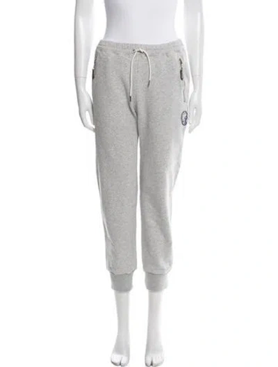 Pre-owned Louis Vuitton 2022 Embroidered Accent Sweatpants In Gray
