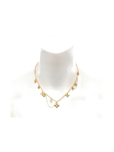 Pre-owned Louis Vuitton 2022 Flower Necklace In Gold