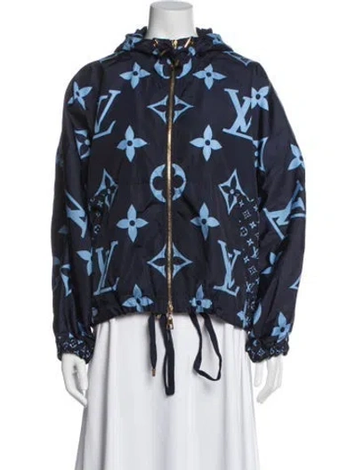 Pre-owned Louis Vuitton 2022 Graphic Print Jacket In Blue