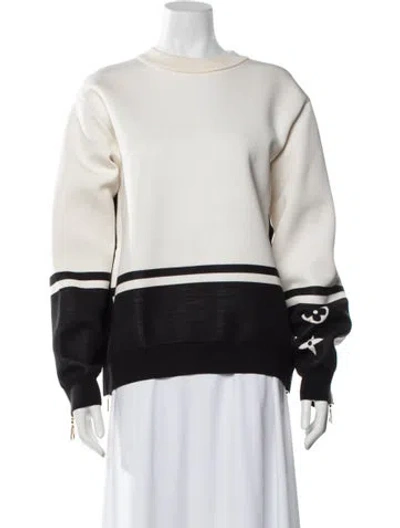 Pre-owned Louis Vuitton 2022 Graphic Print Sweatshirt In Black/neutrals