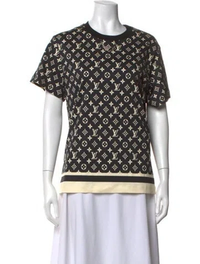 Pre-owned Louis Vuitton 2022 Graphic Print T-shirt In Black