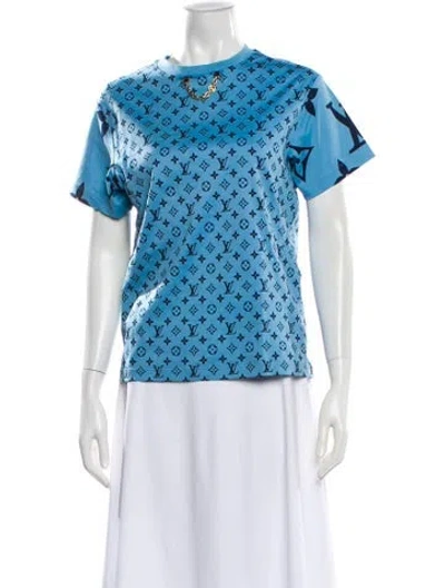 Pre-owned Louis Vuitton 2022 Graphic Print T-shirt In Blue
