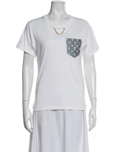 Pre-owned Louis Vuitton 2022 Graphic Print T-shirt In White