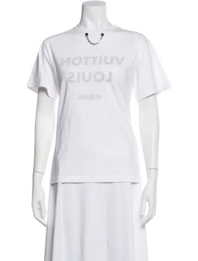 Pre-owned Louis Vuitton 2022 Graphic Print T-shirt In White