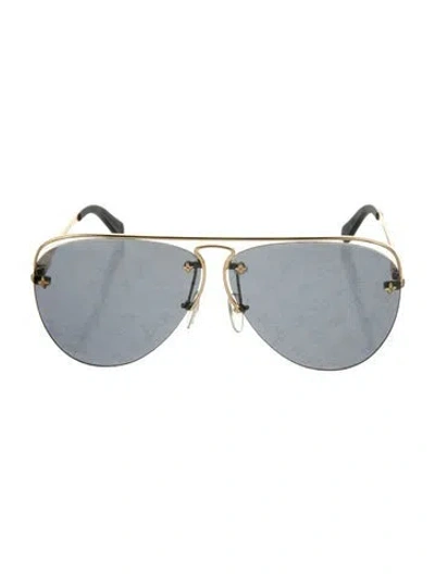 Pre-owned Louis Vuitton 2022 Grease Sunglasses In Gold