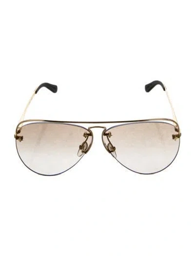 Pre-owned Louis Vuitton 2022 Grease Sunglasses In Gold