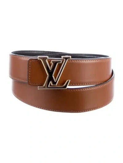 Pre-owned Louis Vuitton 2022 Iconic 20mm Reversible Belt Kit In Black