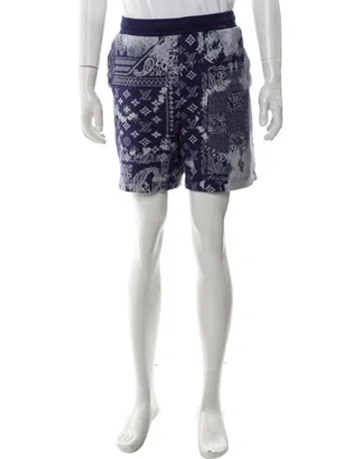 Pre-owned Louis Vuitton 2022 Jogger Shorts In Blue